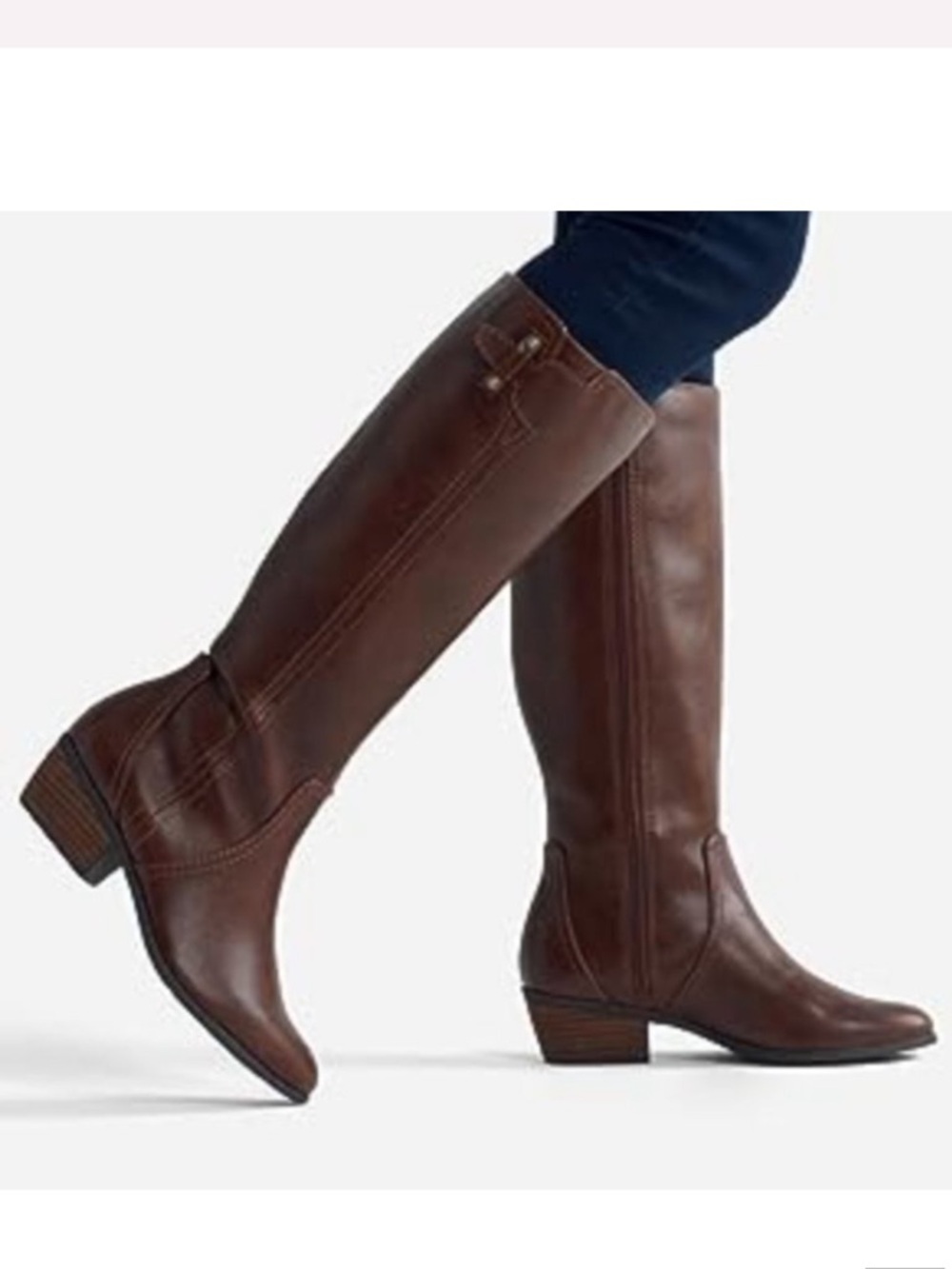 Dr Scholl’s Women's Brilliance Tall riding Boots brown size 9 - Picture 2 of 16